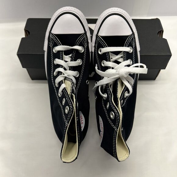 Converse High Tops Chuck Taylor Black/White Men/Boys Size 4.5 Women 6.5 NEW - Picture 2 of 9